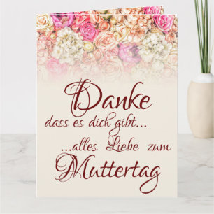 Cartão Obrigado por existir - Dia das Mães