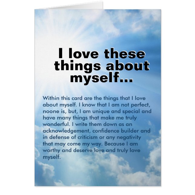 Cartão Obrigado por me abençoar com... (Frente)