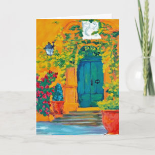 Cartão Obrigado por me receber em sua casa