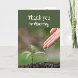Cartão Obrigado por se Voluntariar