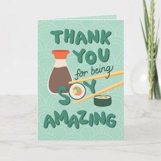 Cartão Obrigado por ser surpreendente - Sushi Card