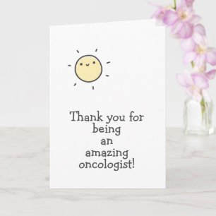 Cartão Obrigado por ser um oncologista incrível!