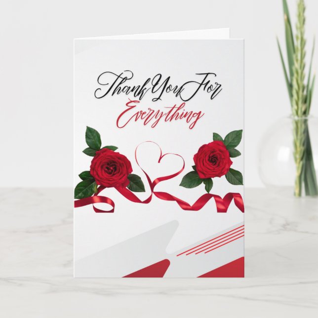 Cartão Obrigado Por Tudo (John 15:12-13) (Frente)