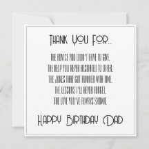 Obrigado... Simples Rótulo de Feliz Aniversário Pa