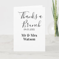Obrigado um brunch pós-casamento nome data simples