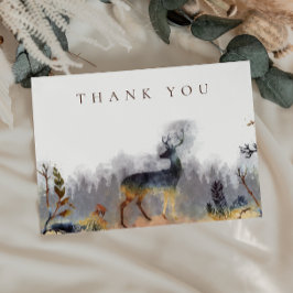 Cartão Obrigado Watercolor Forest Veer