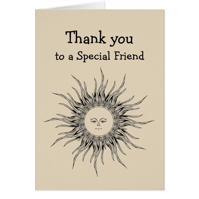 Cartão Obrigados Amigos Minha Hora Mais Escura Como A Lua (Frente)