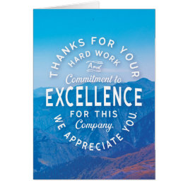 Cartão Obrigados de negócios do cliente para sua lealdade