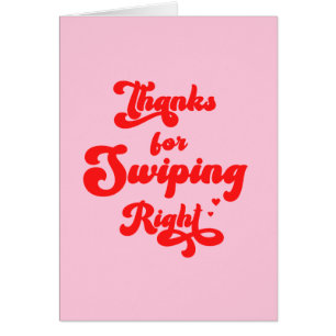 Cartão Obrigados engraçados para o Dia de os namorados à