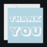 Cartão Obrigados, obrigado, branco azul claro<br><div class="desc">Obrigados,  obrigado,  cartão branco azul claro</div>