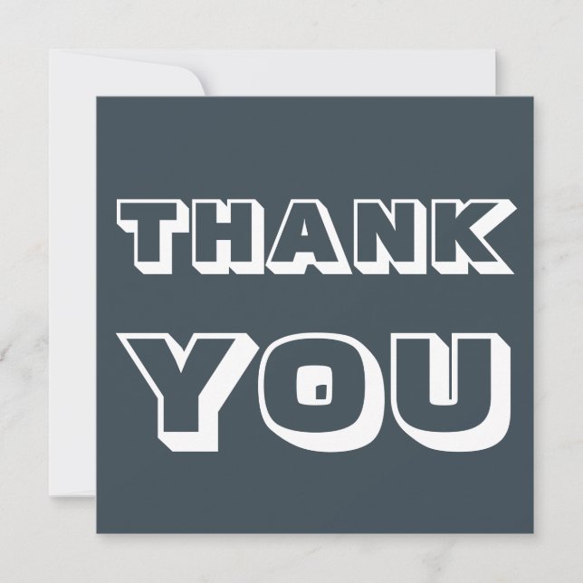 Cartão Obrigados, obrigado, tangerina Carvões, branco (Frente)