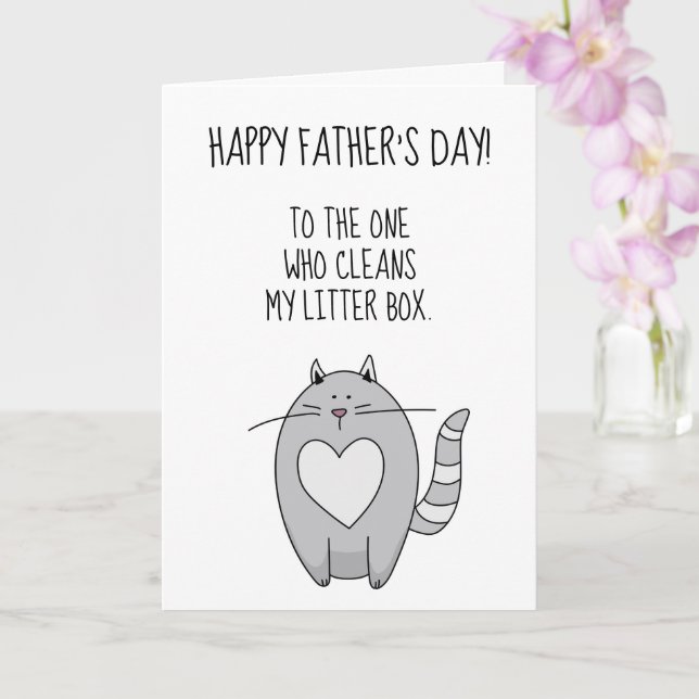 Cartão Obrigados para a limpeza da caixa de areia! (Orquídea)