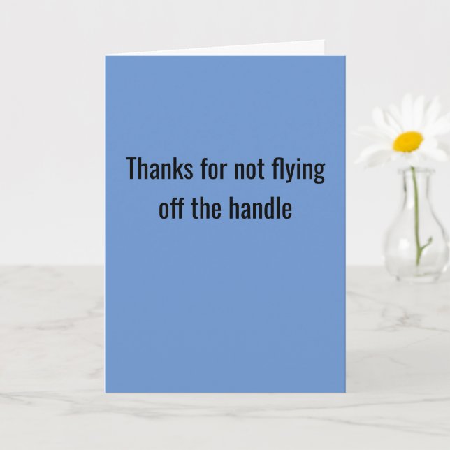 Cartão Obrigados Para Não Desapertar A Alça (Planta pequena)