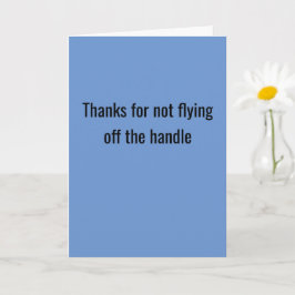 Cartão Obrigados Para Não Desapertar A Alça