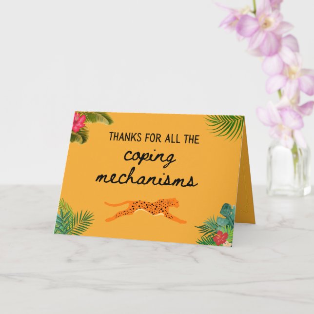 Cartão Obrigados para o Dia de as mães de todos os mecani (Orquídea)