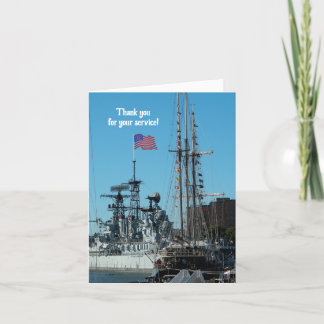 Cartão Obrigados patrióticos - 2