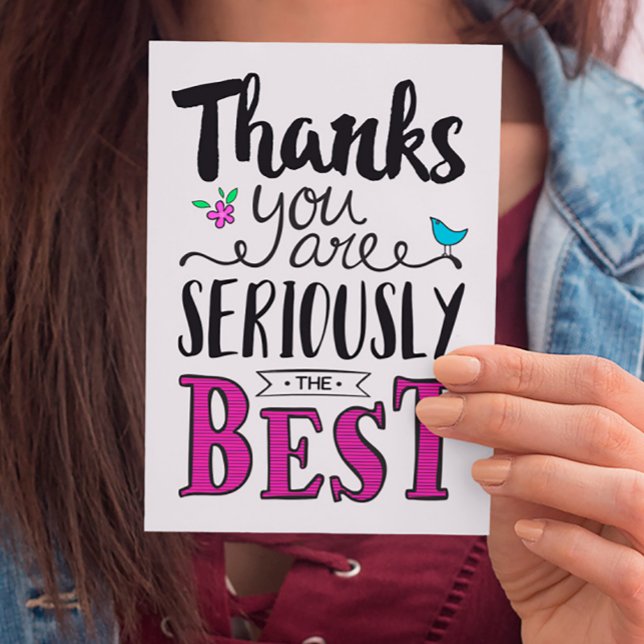 Cartão Obrigados que você é o melhor (Criador carregado)