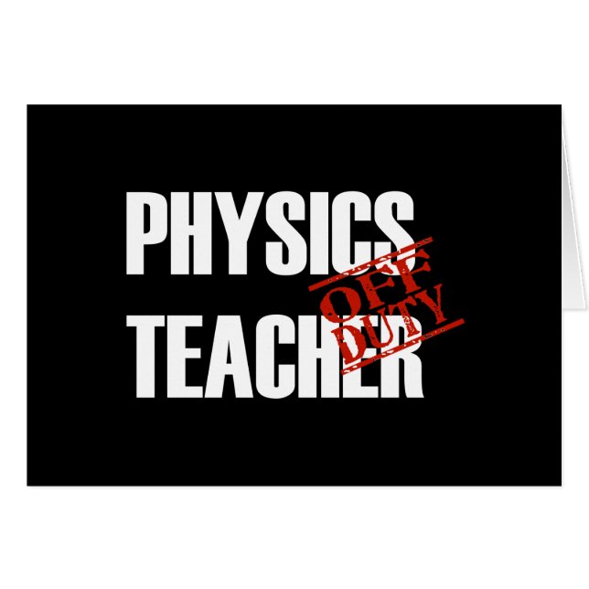 CARTÃO OBSCURIDADE FORA DE SERVIÇO DA FÍSICA TECHER (Frente Horizontal)