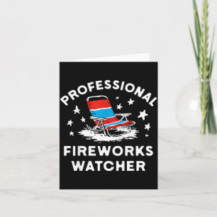 Cartão Observador Profissional de Fogos de Artifício Engr
