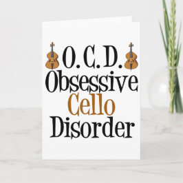 Cartão Obsessive Cello Disorder