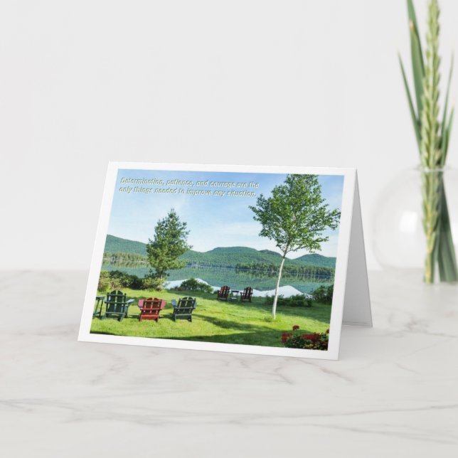 Cartão Obtenha a determinação do poço logo - (Frente)