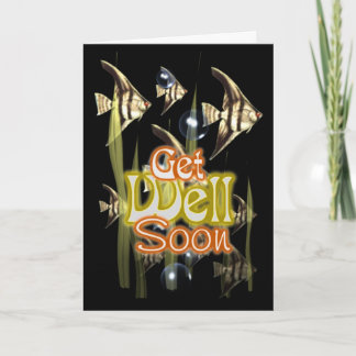 Cartão Obtenha logo o Angelfish bom