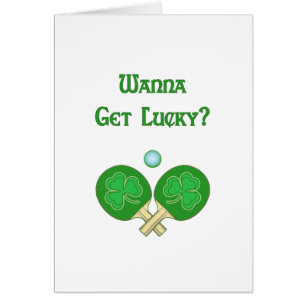 Cartão Obtenha o sibilo afortunado Pong