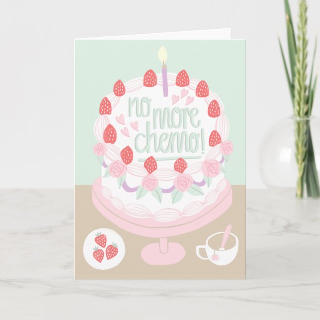 Cartão Obtenha uma motivação de incentivo bem-cancer rosa (Frente)