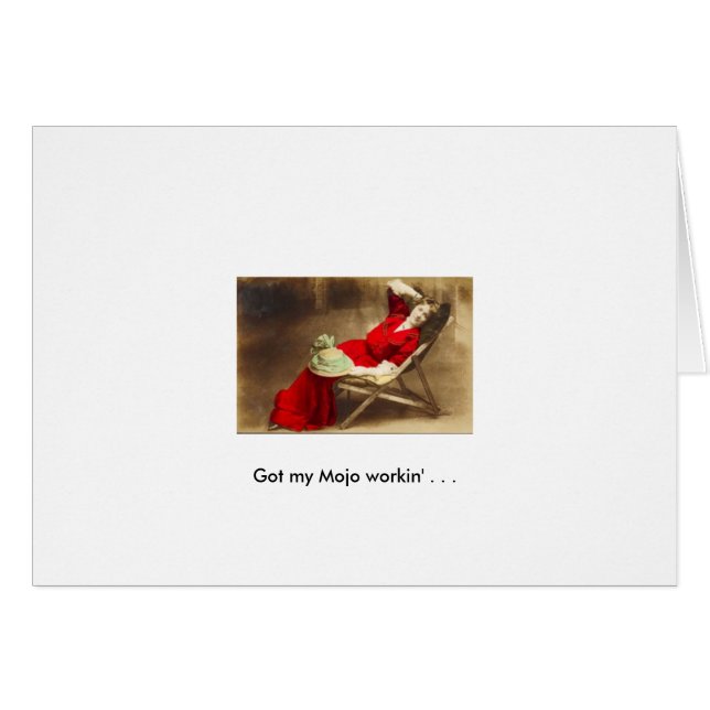 Cartão Obteve meu workin de Mojo… (Frente Horizontal)