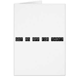 Cartão obteve um app para isso?