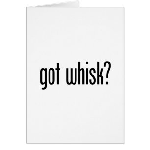 Cartão obtido whisk