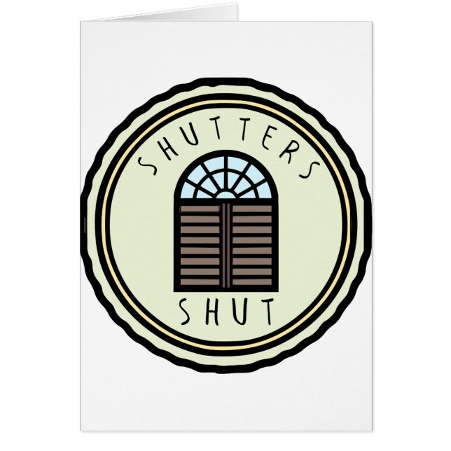 Cartão Obturadores fechados! (Frente)