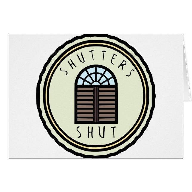 Cartão Obturadores fechados! (Frente Horizontal)