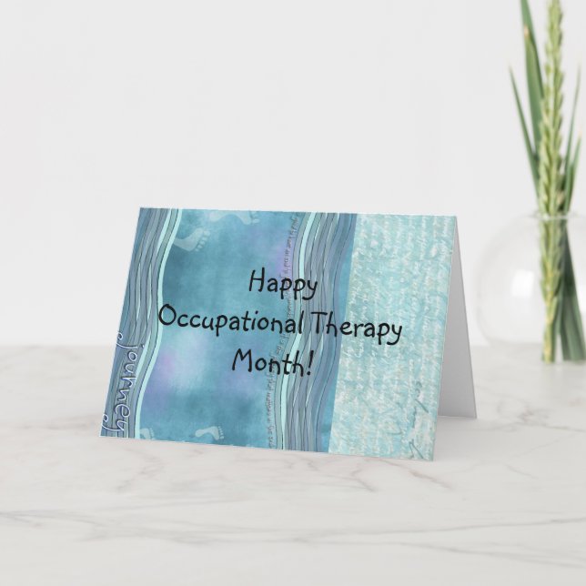 Cartão Occupational Therapy Month Greeting Card (Frente)