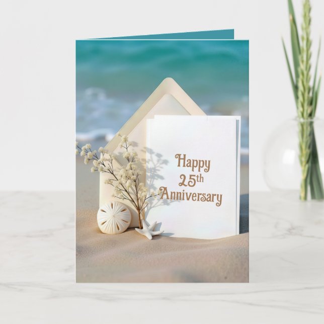 Cartão Ocean Beach para o 25 Anniversário (Frente)