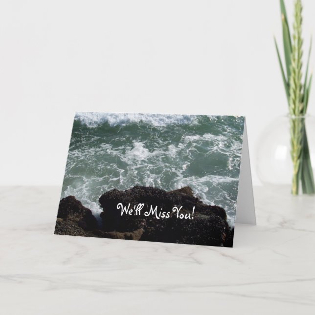 Cartão Ocean Wave We'll Miss You Card (Frente)