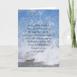 Cartão Oceano Fotografia Personalizada 100º Aniversário