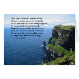 Cartão Oceano irlandês
