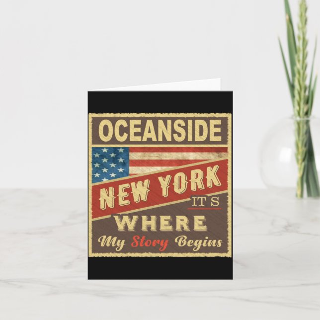 Cartão Oceanside Ny Its Where My Story Begins  (Frente)