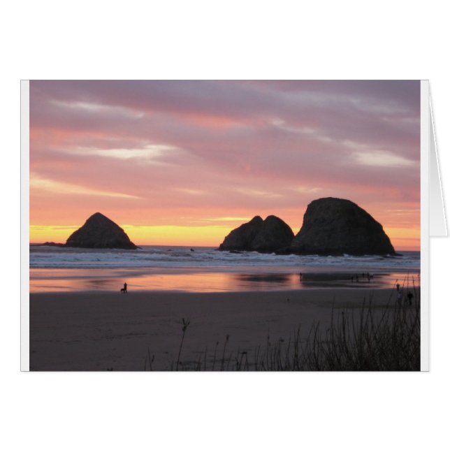 Cartão Oceanside, Oregon (Frente Horizontal)