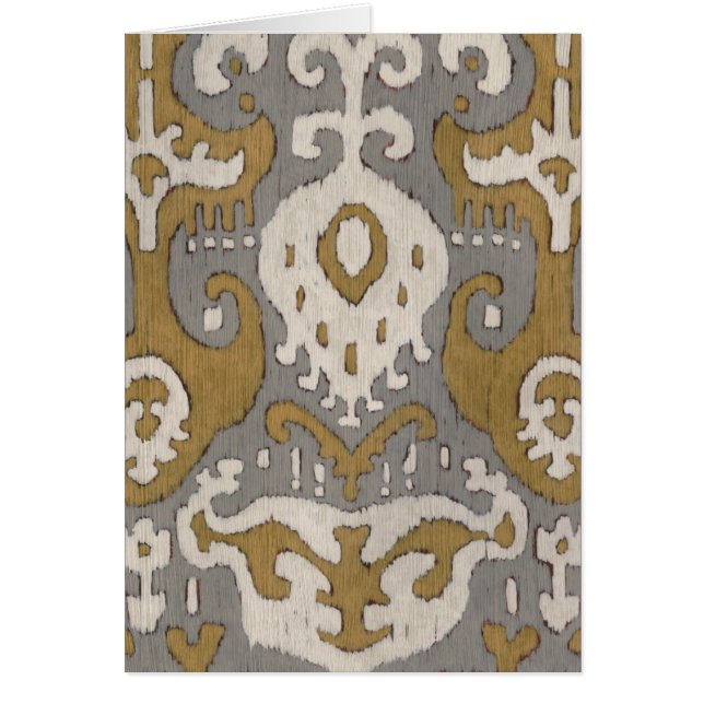 Cartão Ochre Ikat II (Frente)