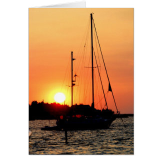 Cartão Ocracoke Harbour Sunset