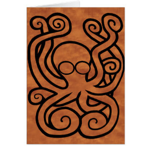 Cartão Octo-Doodle-Pus Brown