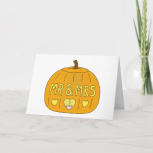 Cartão October 31st Halloween Wedding Anniversary