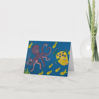 Cartão Octopus and Friends