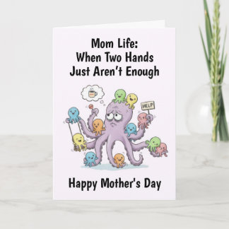 Cartão Octopus Mother's Day Card