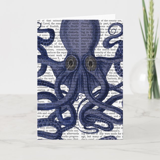 Cartão Octopus para Cima - Fechar (Frente)