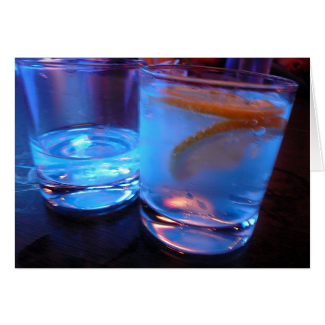 Cartão óculos de licor (Frente Horizontal)