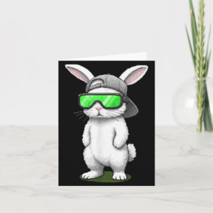 Cartão óculos de sol Bunny cap capuz coelho legal pixel P