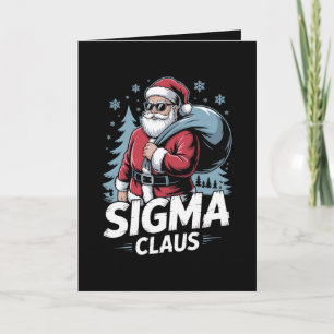 Cartão Óculos de sol do Papai Noel Sigma Claus Natal Bols